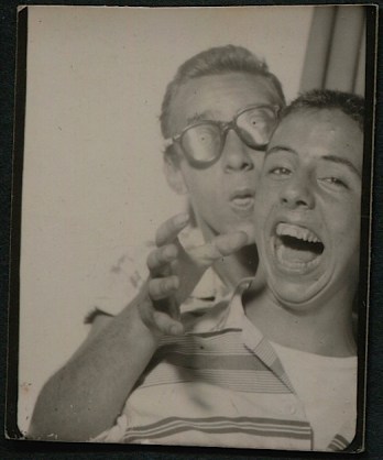 Teen boys, one with crazy glasses - a Nutty duo - Starting bid $5.99